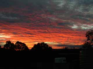 photo of a barraba sunset