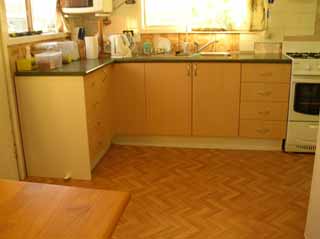 photo of the new kitchen floor