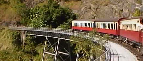 photo of the train to Kuranda