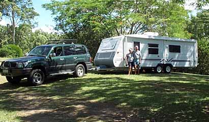 photo of Chris and Mike's caravan