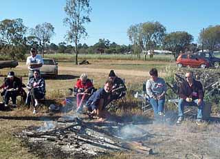 photo of the campfire