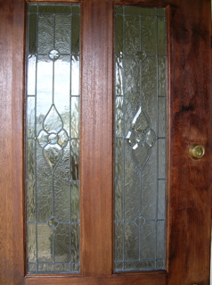 photo of the leadlight front door