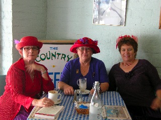 photoof the red hat ladies